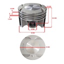 KIT PISTON BAJAJ ROUSER NS125 52mm (0.25) STD