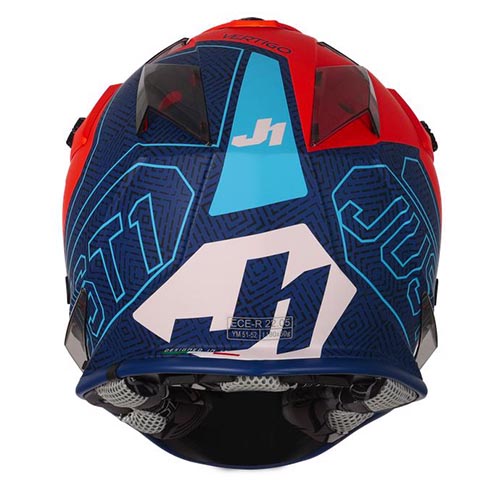 CASCO JUST1 J32 VERTIGO KIDS BLUE/FLUO ORANGE XXS