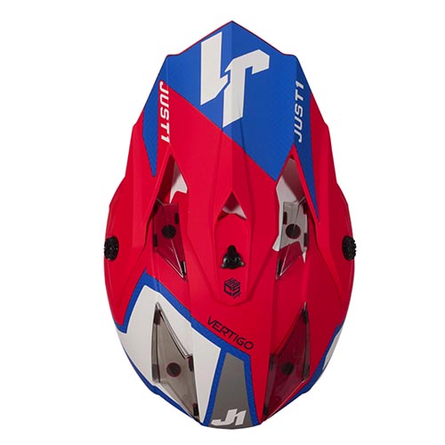 CASCO JUST1 J32 VERTIGO KIDS BLUE/WHITE/RED XS