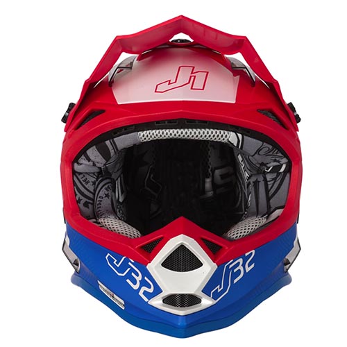 CASCO JUST1 J32 VERTIGO KIDS BLUE/WHITE/RED XXS