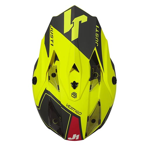 CASCO JUST1 J32 VERTIGO KIDS RED/GREY FLUO YELLOW XXS