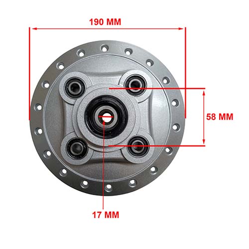 MAZA TRASERA MOTOMEL X3M OEM EXCLU