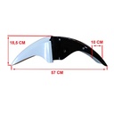 GUARDABARRO DEL. MOTOMEL NEW S2 TUBULAR BLANCO OEM EXCLU