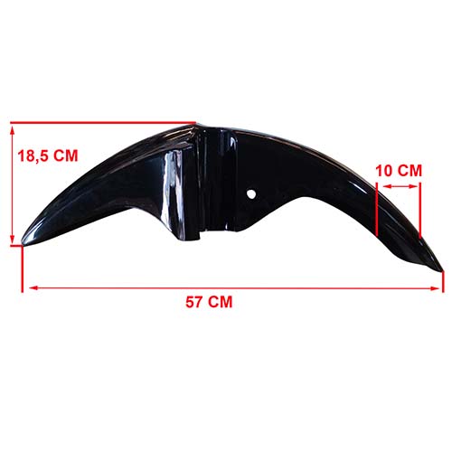 GUARDABARRO DEL. MOTOMEL NEW S2 TUBULAR NEGRO OEM EXCLU