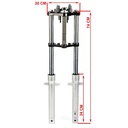 HORQUILLA DELANTERA COMPLETA MOTOMEL NEW S2 TUBULAR (5 pcs) OEM EXCLU