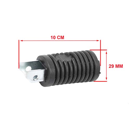 PEDALIN TRASERO SUZUKI AX100/ HONDA CG TORNADO/ OTRAS NEGRO JGO. PLASTICA VC (253)