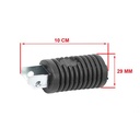 PEDALIN TRASERO SUZUKI AX100/ HONDA CG TORNADO/ OTRAS NEGRO JGO. PLASTICA VC (253)