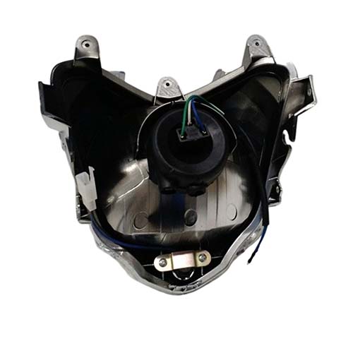 FAROL OPTICA DELANTERO YAMAHA FZ16 COMPLETO PLASTICA VC (967)