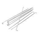 RAYOS TRASEROS +NIPLES YAMAHA XTZ 125 (36u) CROMADO STD