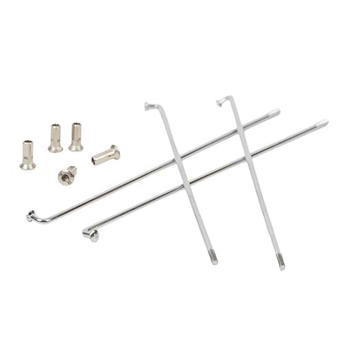 RAYOS TRASEROS +NIPLES YAMAHA XTZ 125 (36u) CROMADO STD
