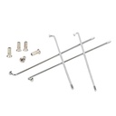 RAYOS TRASEROS +NIPLES YAMAHA XTZ 125 (36u) CROMADO STD