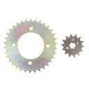 CORONA Y PIÑON HONDA C125 BIZ DORADA STD