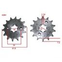 KIT TRANSMISION YAMAHA YBR 125 2003/05 (45/14) 428H-118L C/CAD. DOR. STD