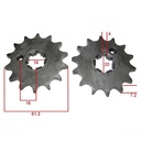 KIT TRANSMISION YAMAHA FZ16 40/14 C/CAD. DOR. STD