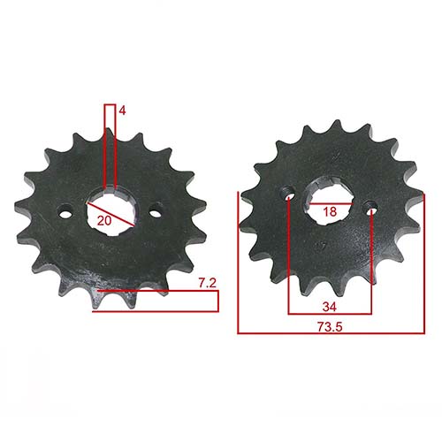 KIT TRANSMISION MOTARD/SUPERMOTARD 250 (37/17) 428H-134L C/CAD. DOR. STD