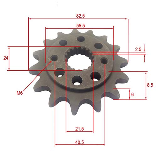 KIT TRANSMISION HONDA NX4 FALCON (40/15) 520H-106L C/ORING DORADA STD