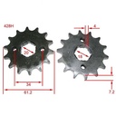 CORONA Y PIÑON HONDA CG TITAN 2000/04 (44x14) DORADA STD