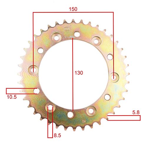 KIT TRANSMISION HONDA NX4 FALCON (40/15) 520H-106L C/CAD. DOR. STD
