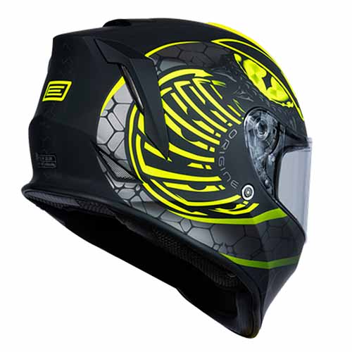 CASCO H151 DINAMO FIGHTER MATT FLUO YELLOW/BLACK M ORIGINE