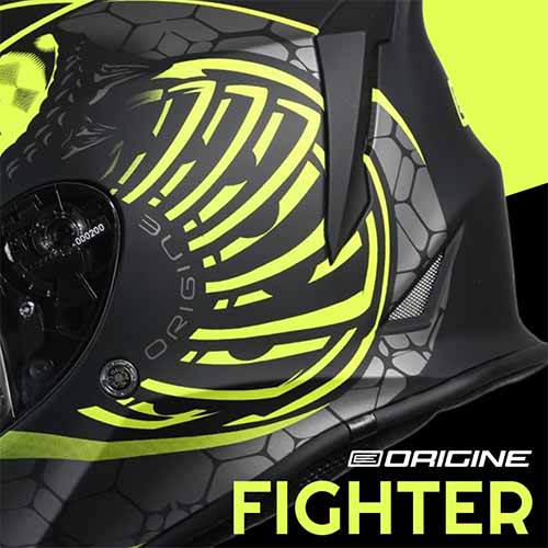CASCO H151 DINAMO FIGHTER MATT FLUO YELLOW/BLACK M ORIGINE