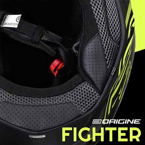 CASCO H151 DINAMO FIGHTER MATT FLUO YELLOW/BLACK M ORIGINE