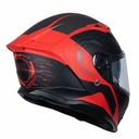 CASCO H153 FORCE TECHNO - MATT BLACK/RED L ORIGINE