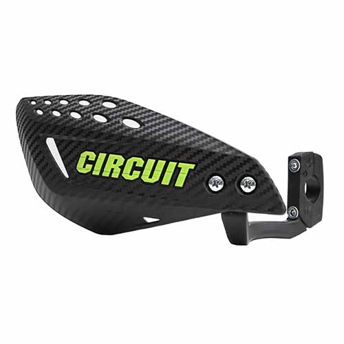 CUBRE MANO VECTOR CARBONO/VERDE (JGO) CIRCUIT PM061-2DR