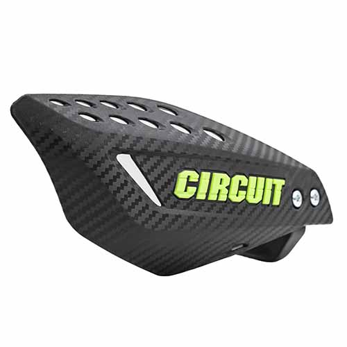 CUBRE MANO VECTOR CARBONO/VERDE (JGO) CIRCUIT PM061-2DR