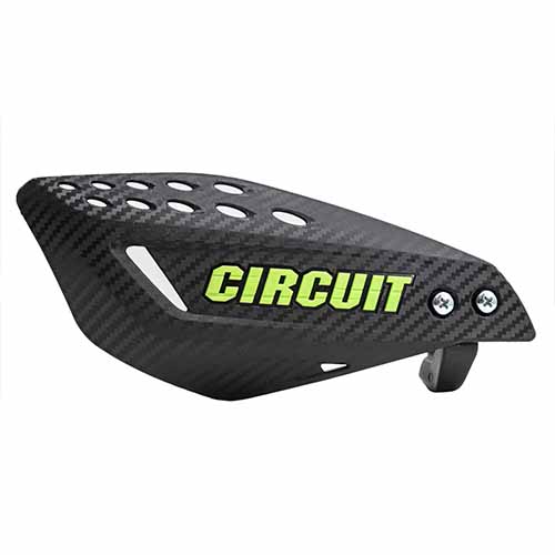 CUBRE MANO VECTOR CARBONO/VERDE (JGO) CIRCUIT PM061-2DR