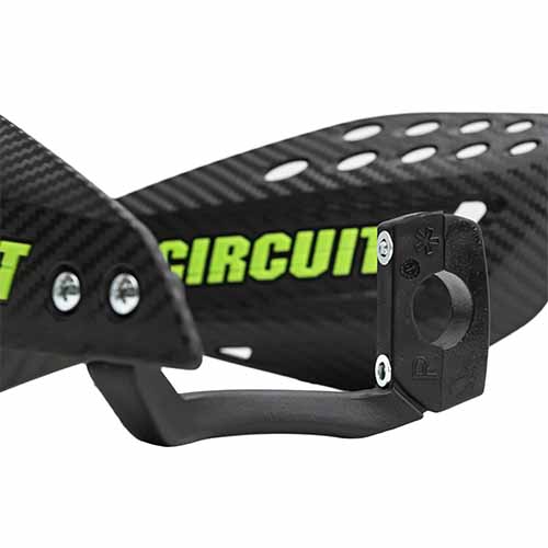 CUBRE MANO VECTOR CARBONO/VERDE (JGO) CIRCUIT PM061-2DR