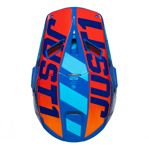 CASCO J22F FIBRA DE VIDRIO FALCON ORANGE/BLUE MATT M JUST1