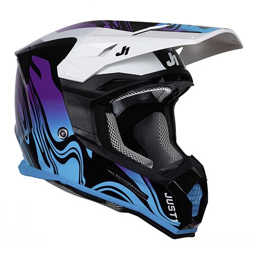 CASCO J22F FIBRA DE VIDRIO FLUID BLUE/BLACK XL JUST1