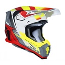 CASCO J22F FIBRA DE VIDRIO FRENETIK FIRE FLUO YELLOW/RED/WHITE MATT XL JUST1