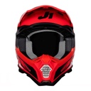 CASCO J22F FIBRA DE VIDRIO TALENT BLACK/RED L JUST1