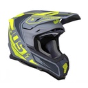 CASCO J22F FIBRA DE VIDRIO TALENT FLUO YELLOW/GRAY M JUST1