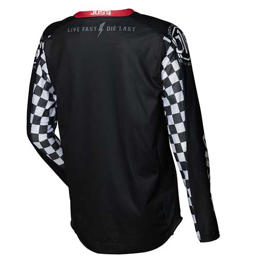 JERSEY (BUZO) MOTOCROSS JUST1 J-FORCE RACER BLACK/WHITE L