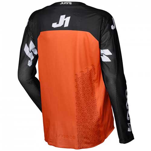 JERSEY (BUZO) MOTOCROSS JUST1 J-FORCE TERRA BLACK/ORANGE L