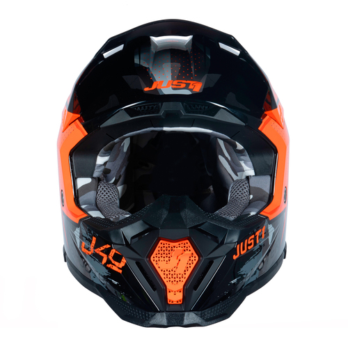 CASCO J40 SHOOTER CAMO/ORANGE/BLACK GLOSS XXL JUST1