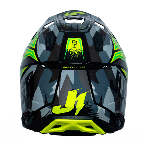 CASCO J40 SHOOTER CAMO/YELLOW FLUO/BLACK GLOSS M JUST1
