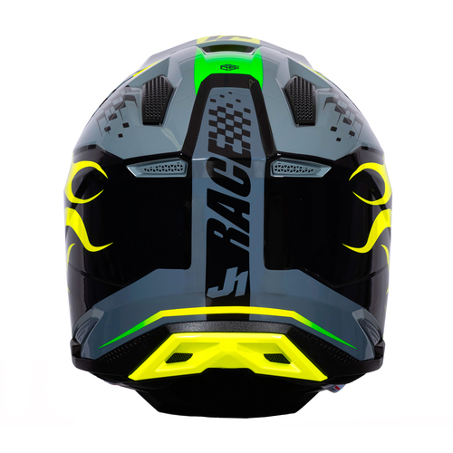 CASCO J40 SIXTIES YELLOW/BLACK/GREY GLOSS XS JUST1