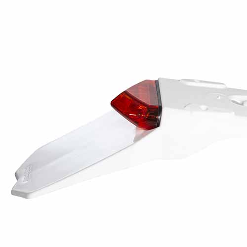 GUARDABARRO TRASERO UNIVERSAL MANTIS BLANCO/ROJO CIRCUIT PT003-225