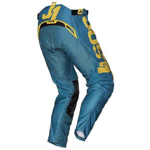 PANTALON MOTOCROSS JUST1 J-FORCE TERRA BLUE/YELLOW L