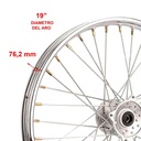 ARO DE LLANTA COMPLETO DEL. MOTOMEL X125 (X3M) OEM EXCLU