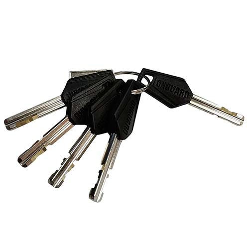 TRABA DISCO CON ALARMA 120DB 8246 10mm NEGRO ACERO INOXIDABLE ONGUARD