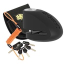 TRABA DISCO CON ALARMA 120DB 8246 10mm NEGRO ACERO INOXIDABLE ONGUARD