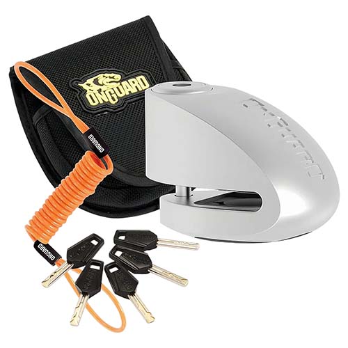 TRABA DISCO CON ALARMA 120DB 8264 10mm PLATEADO ONGUARD