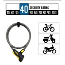 LINGA 8164YL 180cmX10mm NEON SERIES YELLOW + SOPORTE ONGUARD