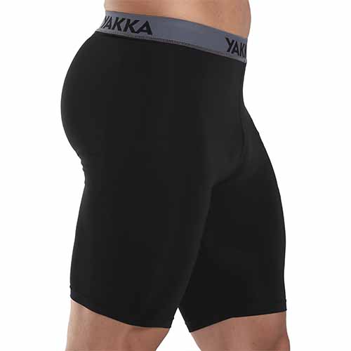 CALZA CORTA HOMBRE NEGRO/NEGRO XXL YAKKA (1001)