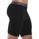 CALZA CORTA HOMBRE NEGRO/NEGRO XXL YAKKA (1001)