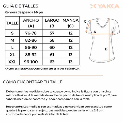 REMERA RUNNING MUJER JASPEADA GRIS XXL YAKKA (4015)